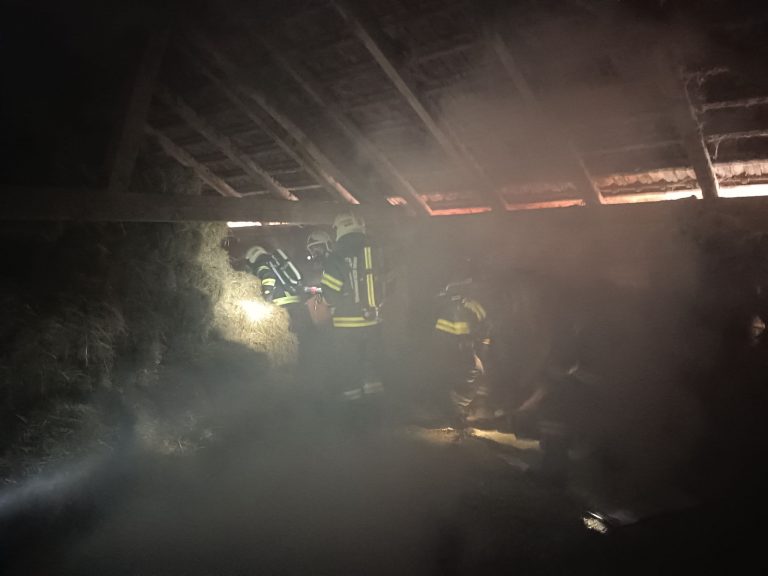 Übung – Brand in einem landwirtschaftlichen Objekt