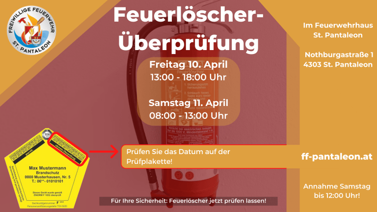 Feuerlöscher überprüfung